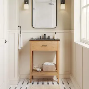 Zaire 24" Bathroom Vanity in Natural Black
