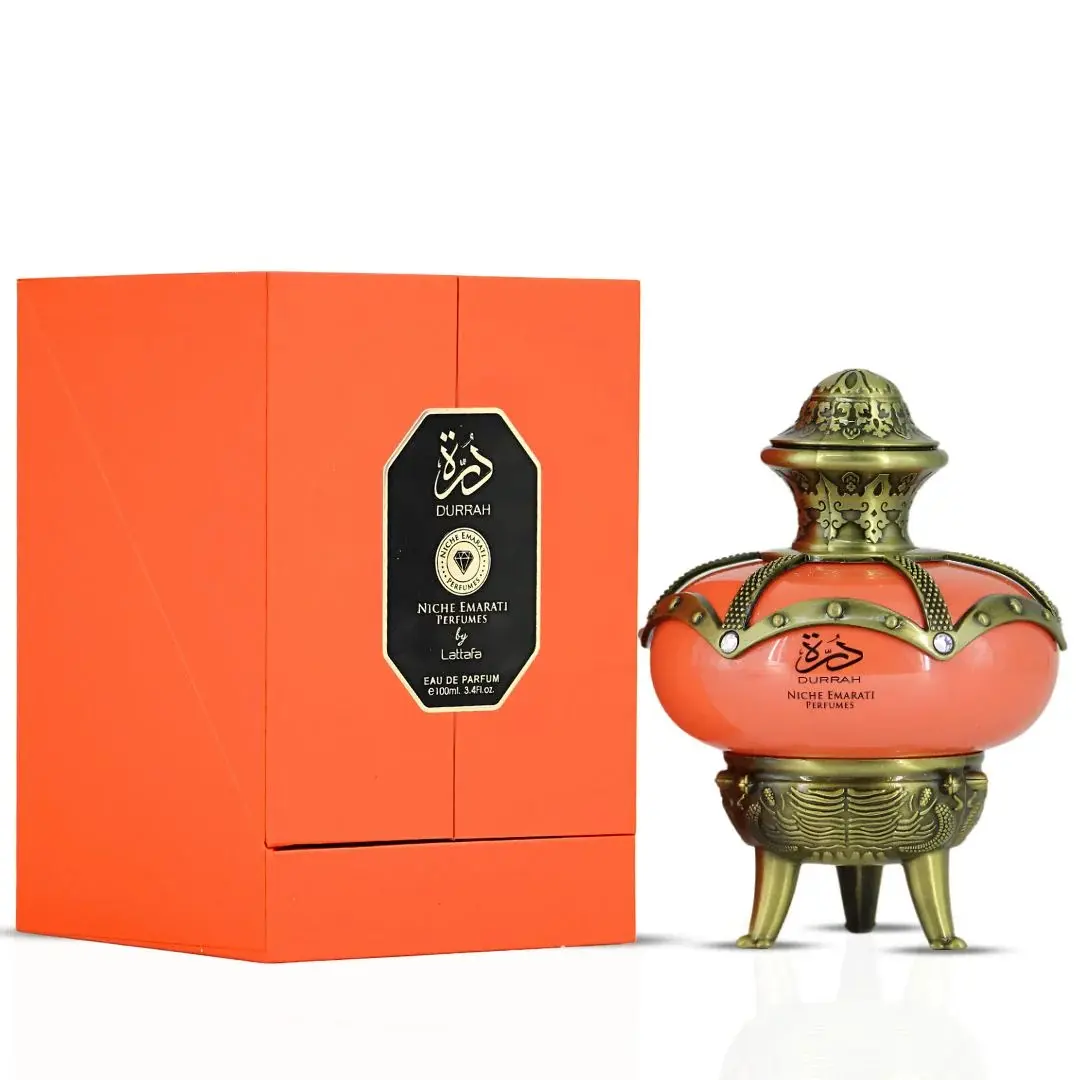 Lattafa Niche Emarati Durrah Eau De Parfum Spray for Unisex 3.4 Ounce