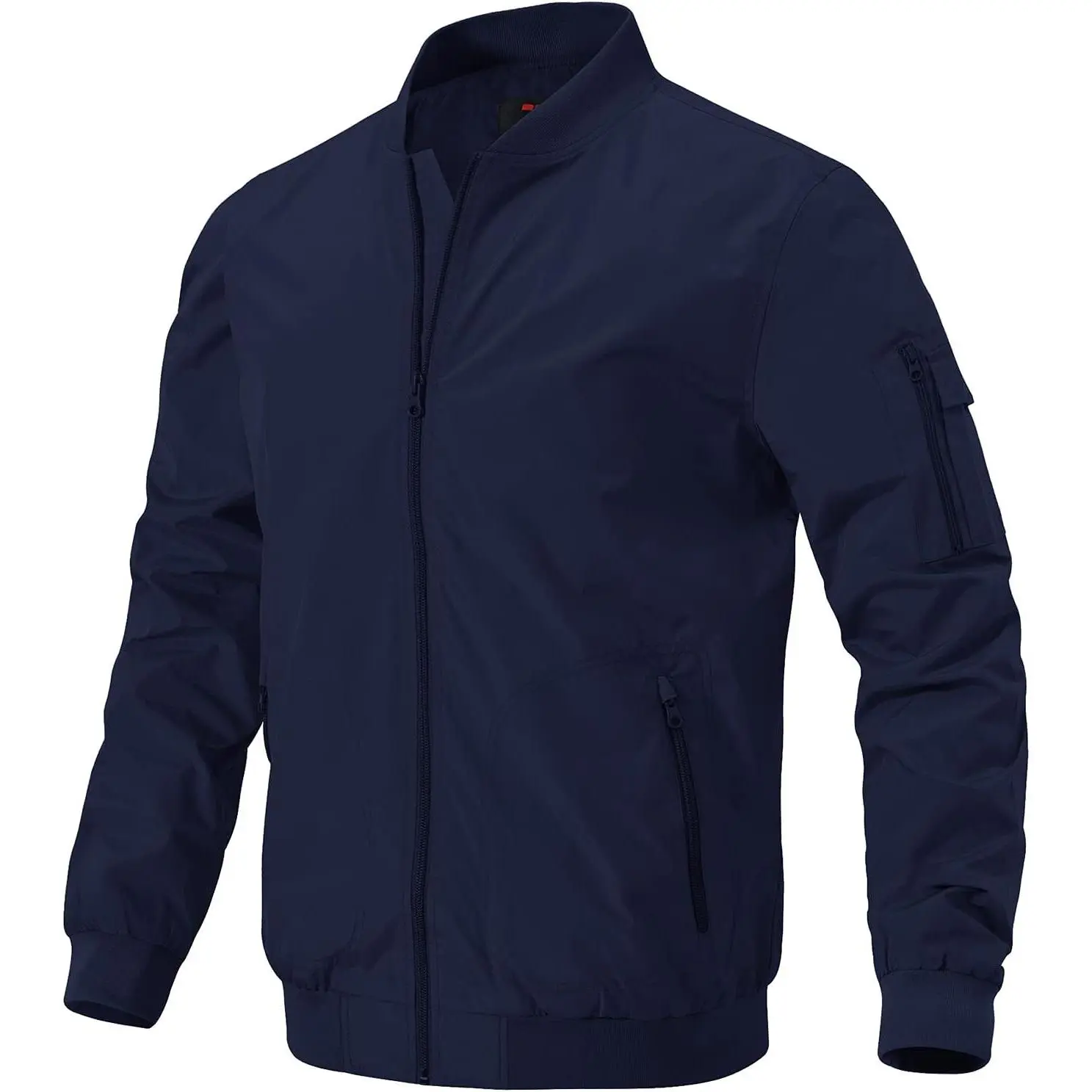 Gopune Men's Windproof Bomber Jacket Lightweight Windbreaker Outdoor Golf Fashion Coat