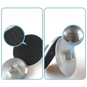 Polishing pad back pad - durable and tightly distributed hook and loop cloth, easy to use with M14 threads, ideal for tool accessories, polishing pad bracket | durable back pad | safety locking mechanism, polishing pad holder