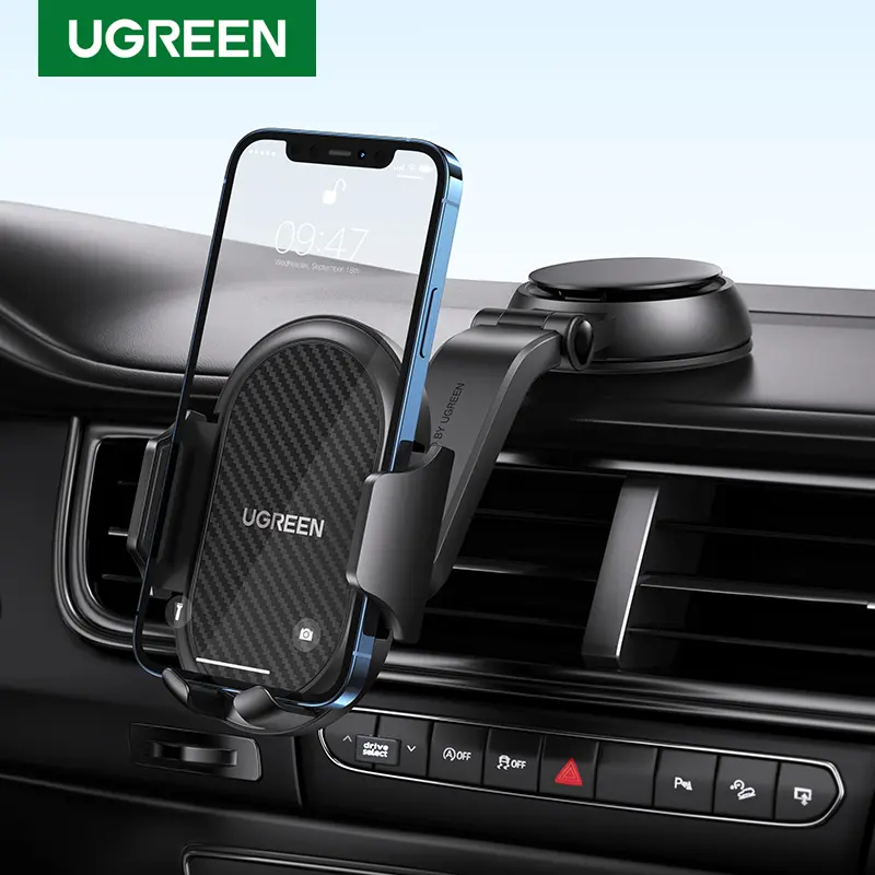 UGREEN Phone Holders for Your Car Phone Holder Mount【Super Suction】Cell Phone Holder for Car Accessories for Women Men【360° Adjustable】Suction Phone Mount for Car, Window, Bathroom for iPhone Samsung