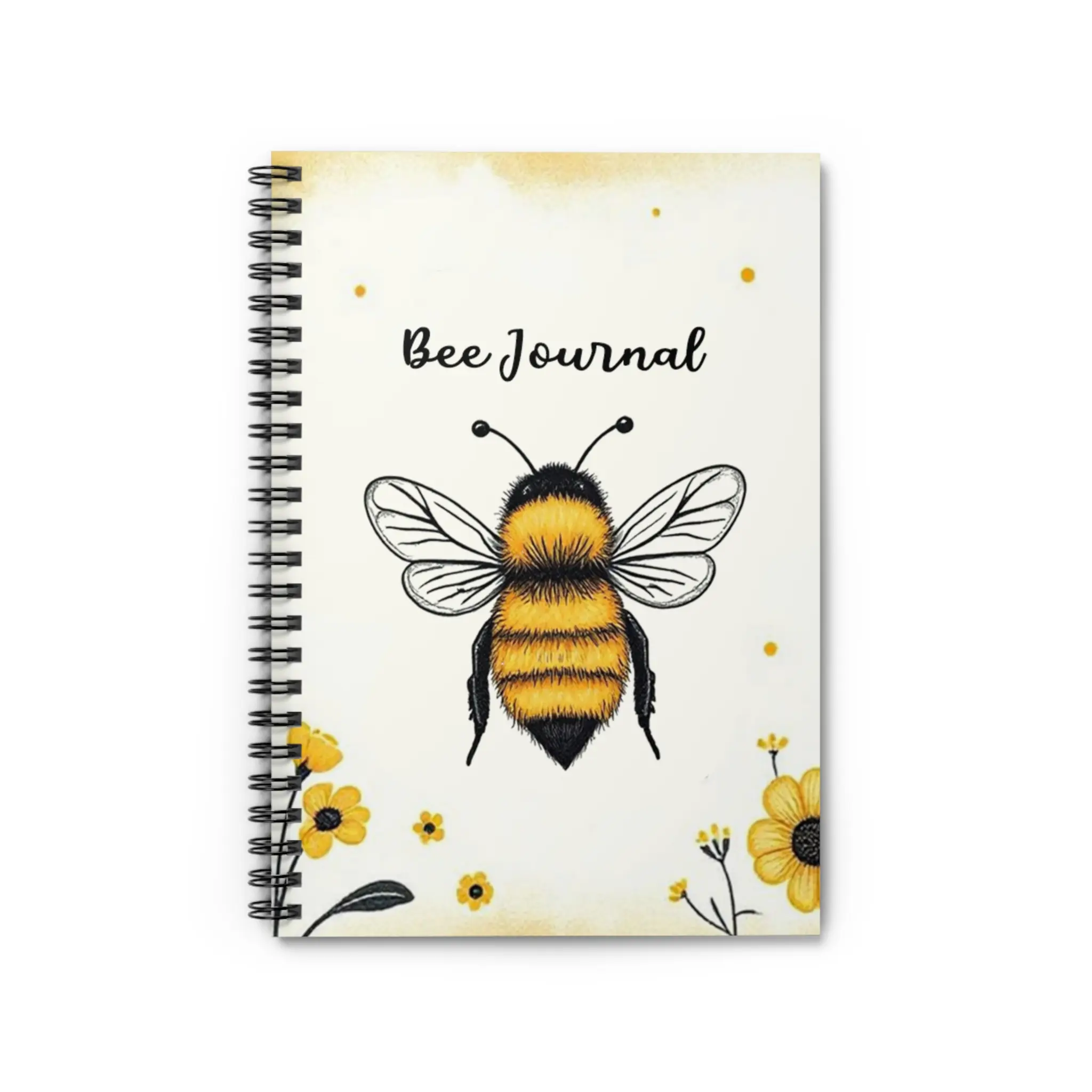 Bee-Themed Spiral Notebook - Perfect for Journaling, Note-taking, Gifts, School, and Nature Lovers