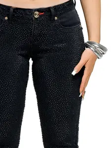 Rain on Me Low-Rise Jean - Black