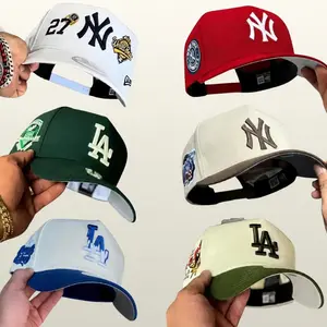 New Era MLB Fashion Curved Baseball Hat – Los Angeles Dodgers & New York Yankees Adjustable Snapback Cap for Men Women, Retro Urban Streetwear Style, Casual Hip Hop Sportswear USA 2026 Trending Headwear