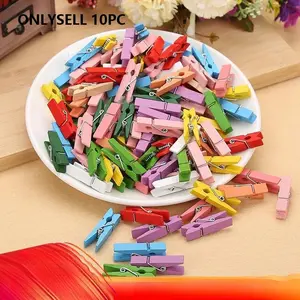 Multi Functional Wooden Mini Hangers Craft Supplies for DIY Decoration Handmade Art Supplies Durable Hanging Accessories for Crafting Projects Multifunctional Hanger