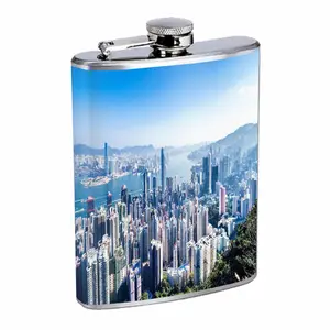Hong Kong Cool Places 8oz Stainless Steel Flask Fun