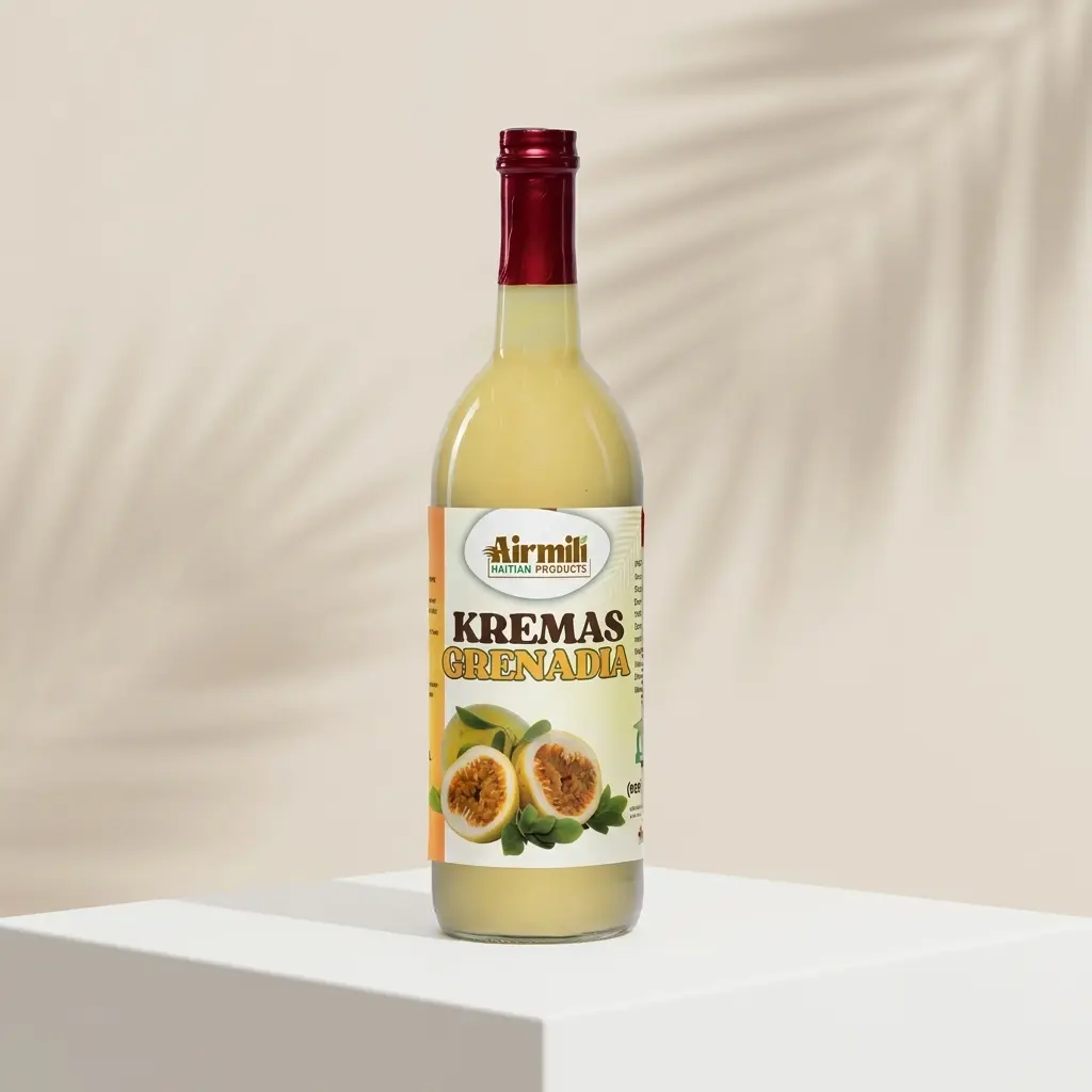 Airmili Kremas Grenada - Premium Passion Fruit Juice in 750ml Bottle - Perfect for Smoothies & Beverages