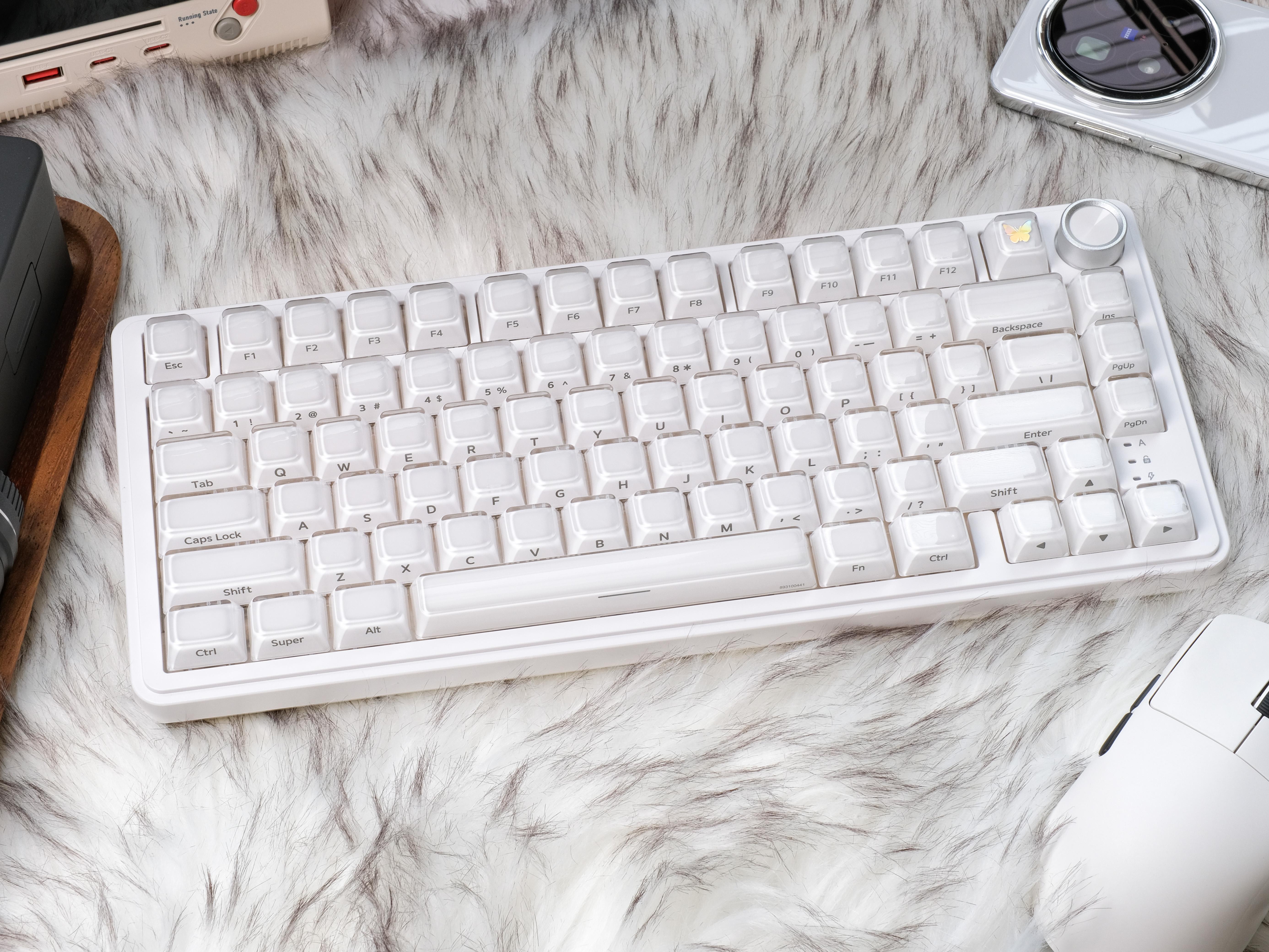 DigAura Crystal Jelly Side-Printed Translucent MDA Profile 122-Key Keycap Set（only keycap, not include a keyboard）