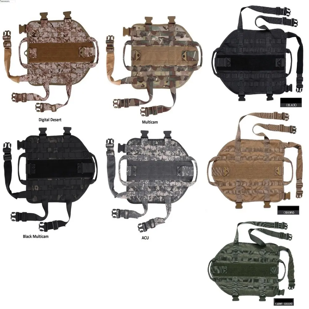 TSG - D1 Canine Dog K9 Camo MOLLE Military Training Vest Harness
