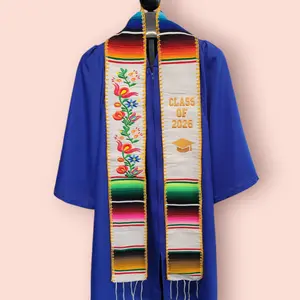 Class of 2026 with gold edges Mexican Sarape Graduation Stole mexican stole