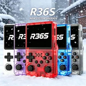 2026 New R36SP Retro Game Console, Handheld Game Console, Video Game Console, Portable Build, 128GB Storage, Ultra HD IPS Screen, Red/Blue/Black, Best Men'S Gift Set, Christmas Gift, Valentine'S Day Gift