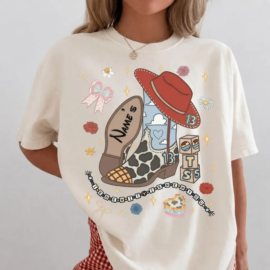 [Leave a Name] Vintage I Knew It I Knew You Shirt, Story 5 Shirt, Retro Cowboy Movie Tee, Cartoon Inspired Graphic T-Shirt, Western Adventure Vintage Shirt