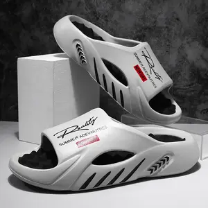 Men's Slippers–Soft EVA Insoles,Multi-Functional Design Massage Footbed,Odor-Resistant,Ideal for Outdoor Casual Wear,Couple Beach Sandals.Black Fathersdaygift design Bathroom Slide Tsinelas Footwear Flipflop Boy Bedroom Dance fashionable slide