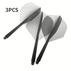 Soft Dart Tails, 3 Counts 4-Feather Integrated Dart Flights, Darts Accessories for Indoor & Outdoor Sports, Darts Gear