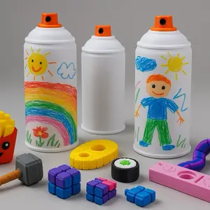 DIY Spray Can - Decorate & Store with Colorful Designs and Playful Accessories for Creative Fun