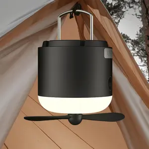 Portable Camping Fan Light, Outdoor Camping Fan Light, Tent Hanging Fan Light, Emergency Light, Outdoor Camping Lighting