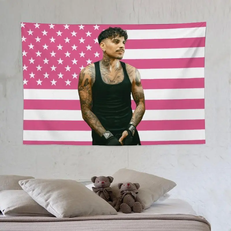 Tapestry Rauw Flag Wall Hanging With Art Home Decorations Durable Lightweight Washable Alejandro Decorative Cotton pink american flag tapestry
