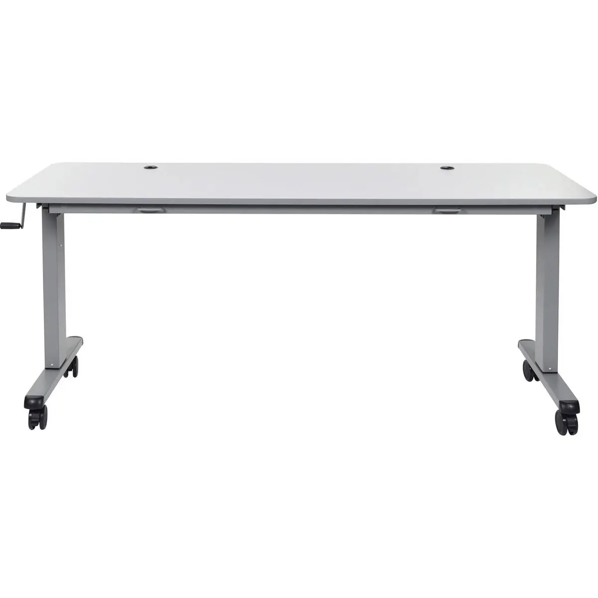 Luxor 72" Adjustable Flip-Top Training Table with Crank Handle