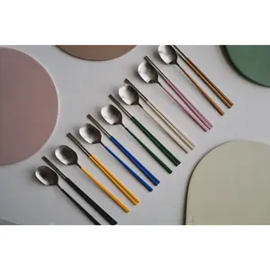 Petal Korean Spoon and Chopsticks