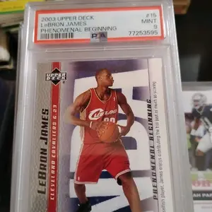 2003 upper Deck LeBron James phenomenal beginnings box set rookie card #15