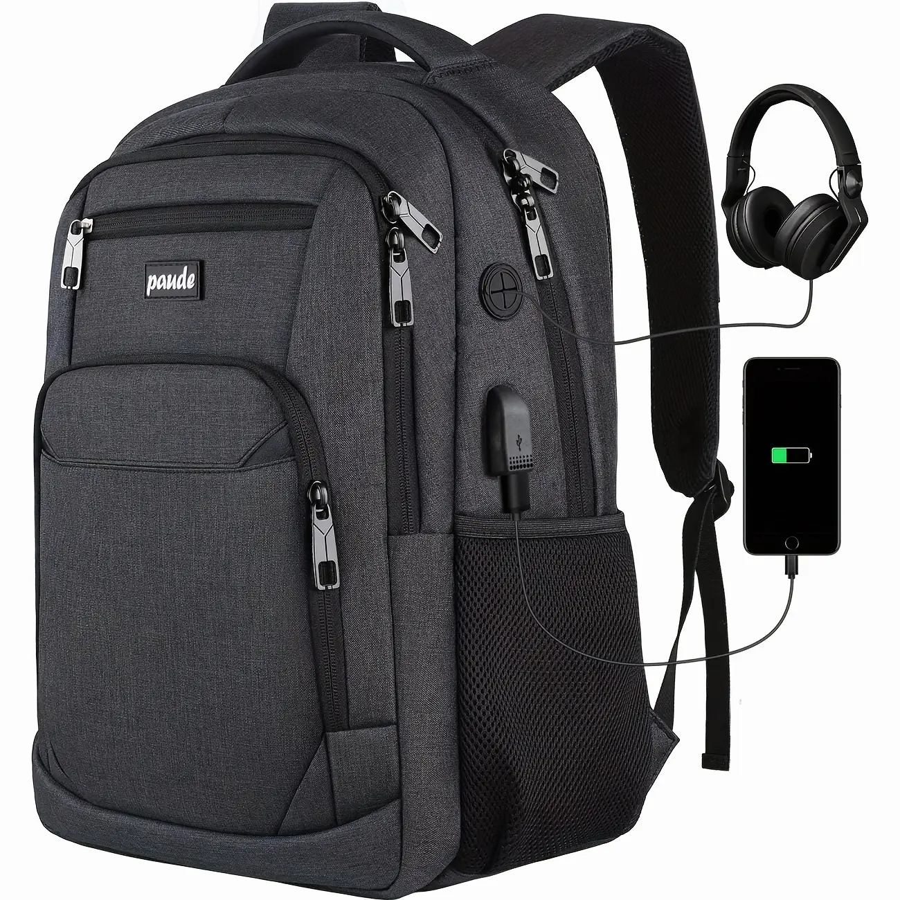 Backpack for Men and Women, School Backpack for Teens, 15.6 inch Laptop Backpack with USB Charging port for Business College Travel