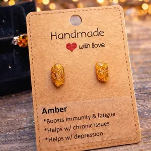 Amber earrings