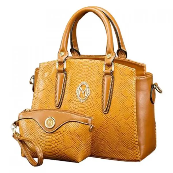 Cobra Tote Bag With PU Leather Design