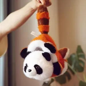 Giant Panda Double-Sided Reversible Panda Toys Stuffed Animal Soft Pillow Raccoon Doll 2-in-1 Kawaii Transform Panda