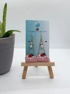Strawberry Short Cakes - Polymer Clay Earrings