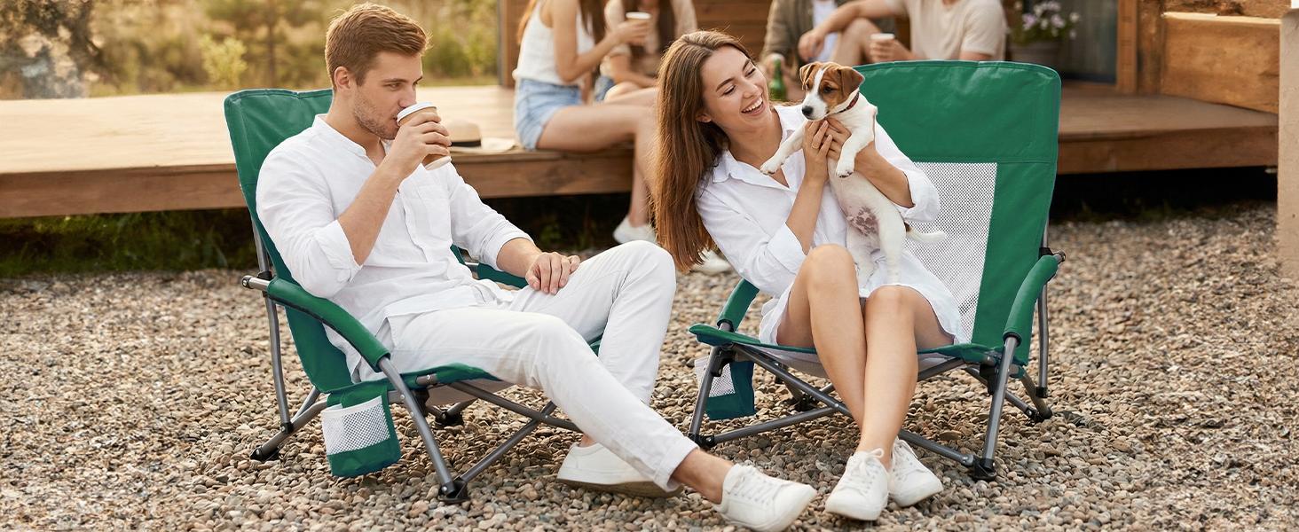 Portable Folding Camping Chair with Storage Pocket & Carrying Bag, 250 LBS Support, Mesh Breathable Back, Backpacking Chair for Hiking Fishing Picnics Beach Portable Folding Camping Chair with Storage Pocket & Carrying Bag, 250 LBS Support, Mesh Breathable Back, Backpacking Chair for Hiking Fishing Picnics Beach