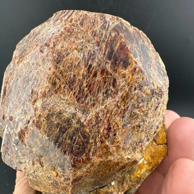 Massive Natural Garnet Specimen 3.18 lb with Black Tourmaline | Large Mineral Crystal Display | Rare