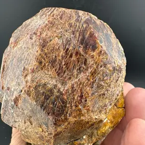Massive Natural Garnet Specimen 3.18 lb with Black Tourmaline | Large Mineral Crystal Display | Rare