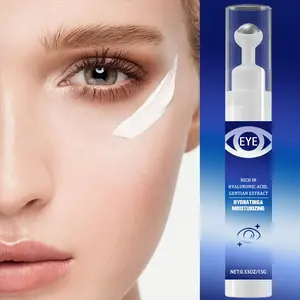 Hyaluronic Acid Eye Cream with Gentian Flower, Caffeine, Glycerin Honey & Aloe Vera, Moisturizing and Brightening for All Genders, Nourishing Eye Roller Balm