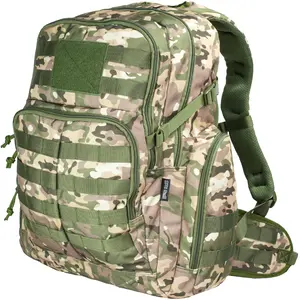 RIVER ROAD Huntex 40L Tactical Backpack for Hunting Hiking and Travel Green Camo