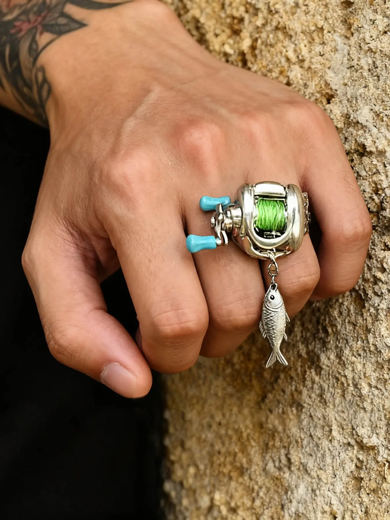 Mini Fishing Reel Necklace, Rotating Handle, Detachable Line Ring, Spinning  Wheel Keychain, Portable Fishing Lure Pendant, Gift for Fishermen,  Fisherman Necklace, Stainless Steel Necklaces - TikTok Shop