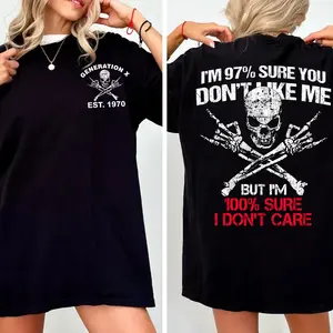 Generation X Custom Year Badass Generation T-shirt, Gen X FAFOT Shirt - 100% Cotton Top Unisex Comfort Womenswear, Custom Year Of Birth Shirt