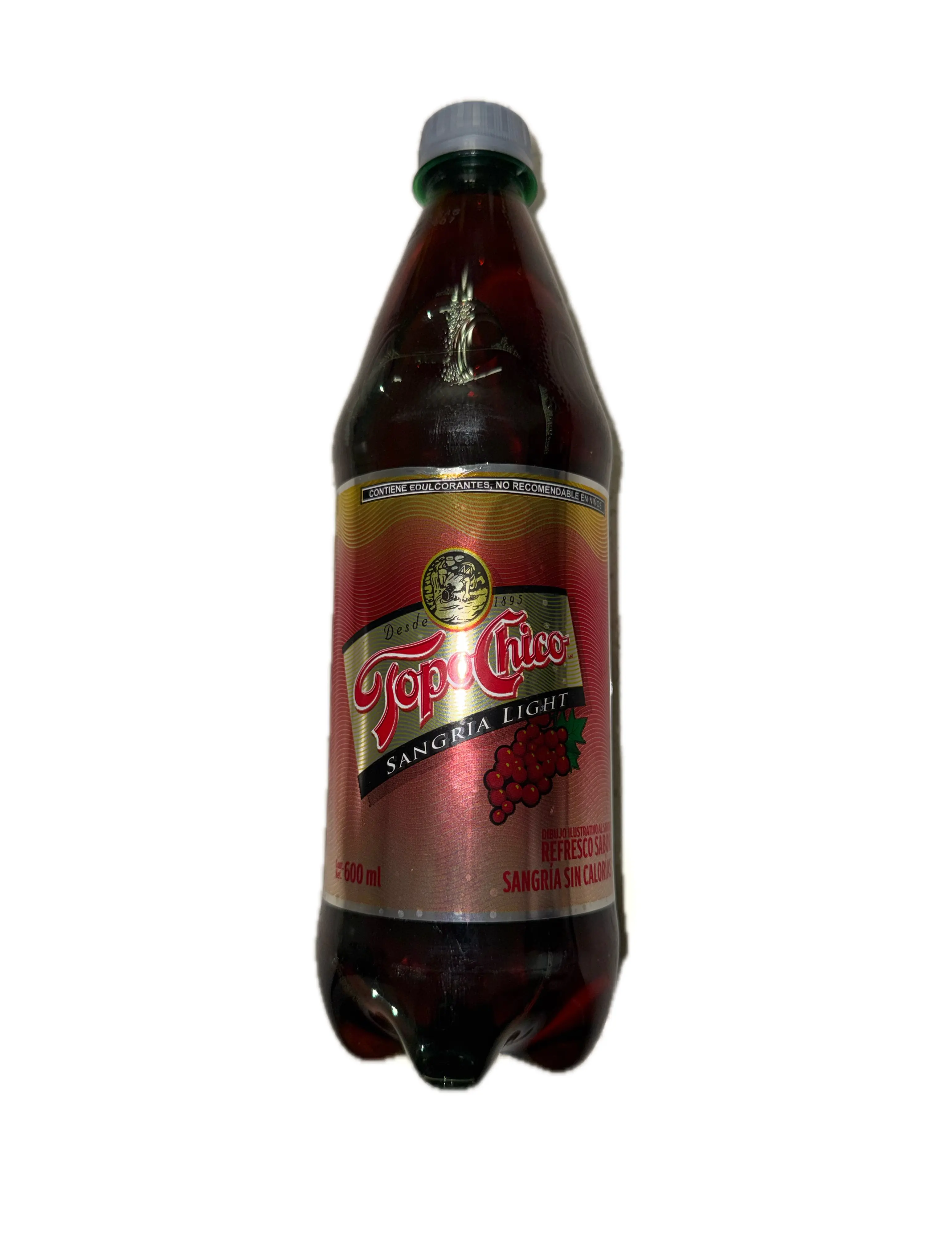 Topo Chico Sangria Light (Sugar-Free Sangria-Flavored Soft Drink), 600 mL.