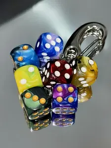 Colorful Dice Design Keychain, Fashionable Keychain for Women & Men, Trendy Cute Keychain, Cool Keychains, Trendy All-match & Exquisite Keychain for Birthday Gift, Keychain Surprise Collectibles, Cute Keychain Accessory