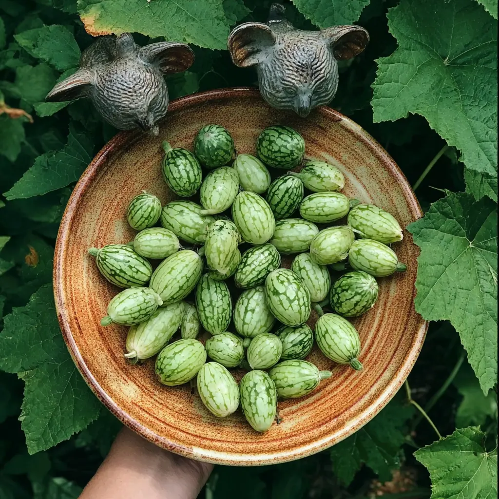 200 Cucamelon (Mouse Melon) Seeds – Mini Watermelon for Indoor & Outdoor Gardening, Easy-to-Grow, Unique Fruiting Vine