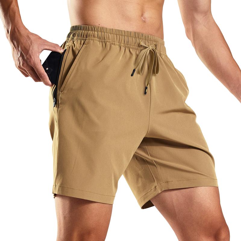 CENFOR Men's 7" Athletic Workout Shorts With Pockets Drawstring