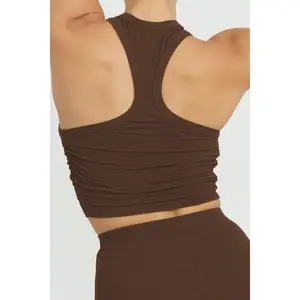 Dom Racerback Tank - Chocolate
