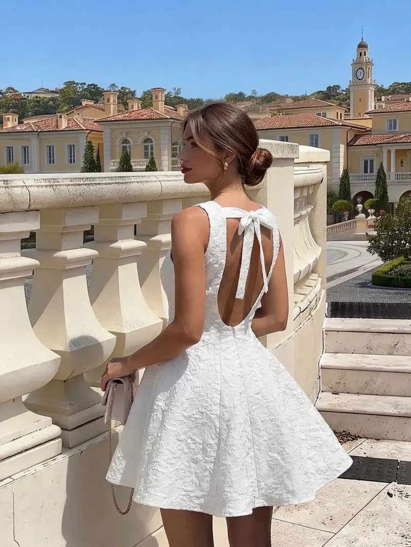 jacquard mini dress - TikTok Shop