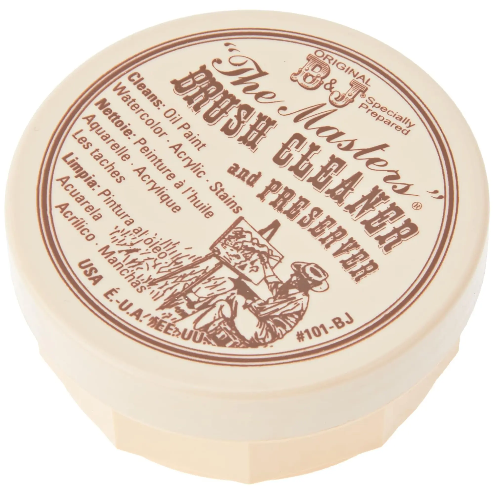 General Pencil "The Masters" Brush Cleaner & Preserver, Cleansing Solution - 2.5 oz