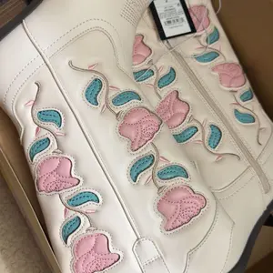 Kids' Emberly Embroidered Western Boots - art class