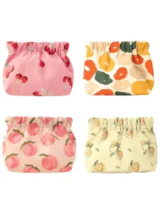 4pcs Small Coin Purse Bulk Coin Purse Set, Squeeze Mini Coin Bag Pouch Kit, Pouch Accessories Organizer for Headphones Jewelry Women