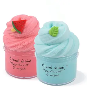 Best Mother’s Day 2026 Gifts 2 Pack Cloud Slime Kit with Red Watermelon and Mint Charms, Scented DIY Slime Supplies for Girls and Boys, Stress Relief Toy for Kids Education, Party Favor, Gift and Birthday