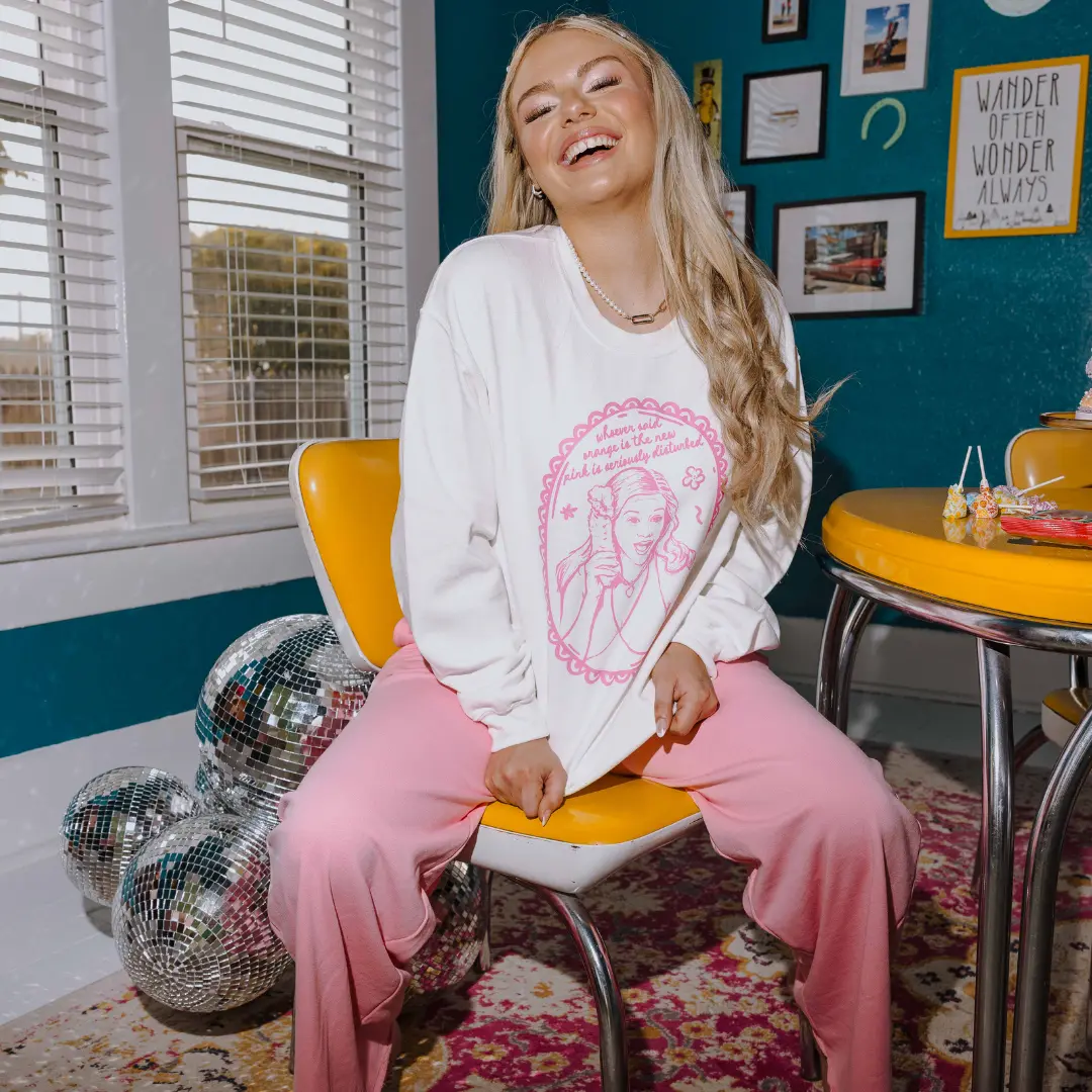 Orange is the New Pink *Legally Blonde* Oversized Sweatshirt