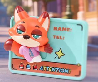 Disney Zootopia Super Citizen Pass Series - Magnetic Toy Blind Box, Collectible Fridge Magnets, Fun and Unique