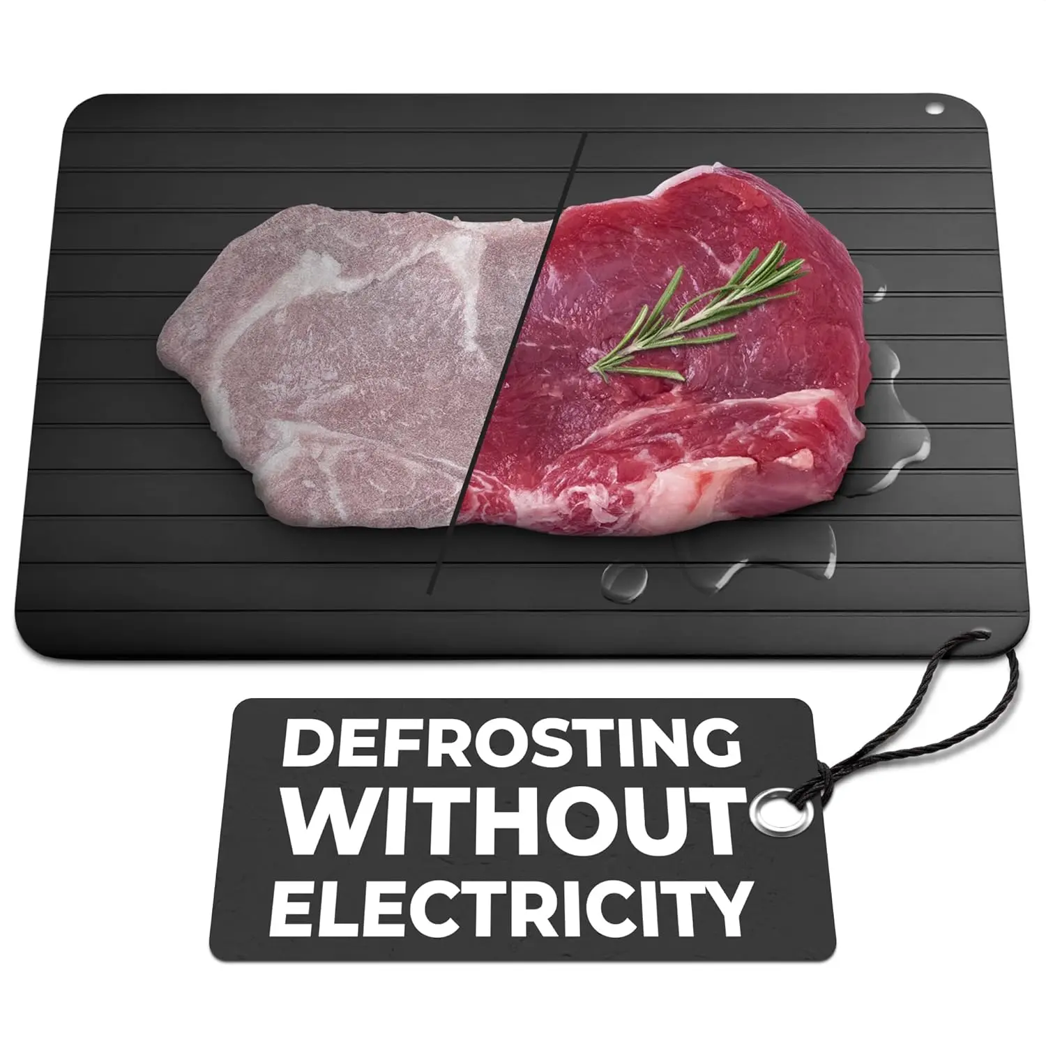 Quick Defrosting Tray for Frozen Meat - Rapid Thaw Defrosting Tray Kitchen Gadgets for Home Thawing Plate - Thawing Tray for Frozen Meat Defrosting Tray..