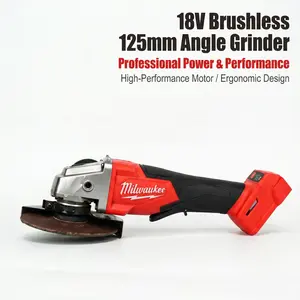 Milwaukee M18 125mm Brushless Angle Grinder For Metal Fabrication & Weld Cleaning professional power tool